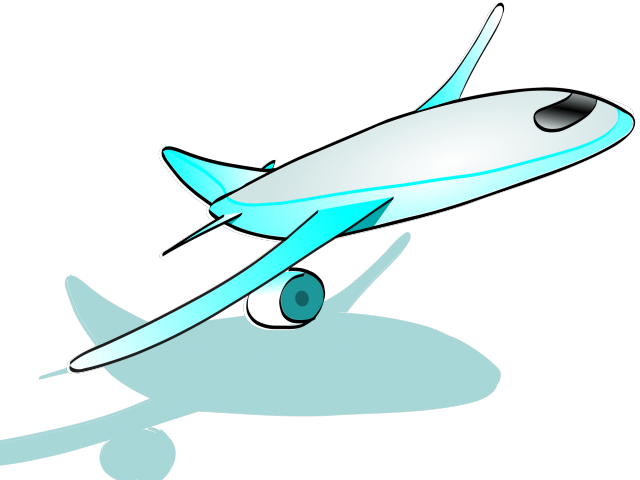 Plane Clipart Clip - Airplane Taking Off Cartoon - Png Download (640x480), Png Download