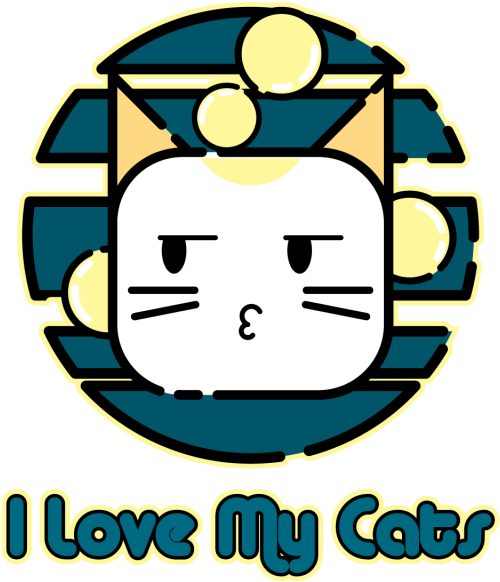 Banner Library Download Cat Design Ilustration Cute - Cat Clipart (640x640), Png Download