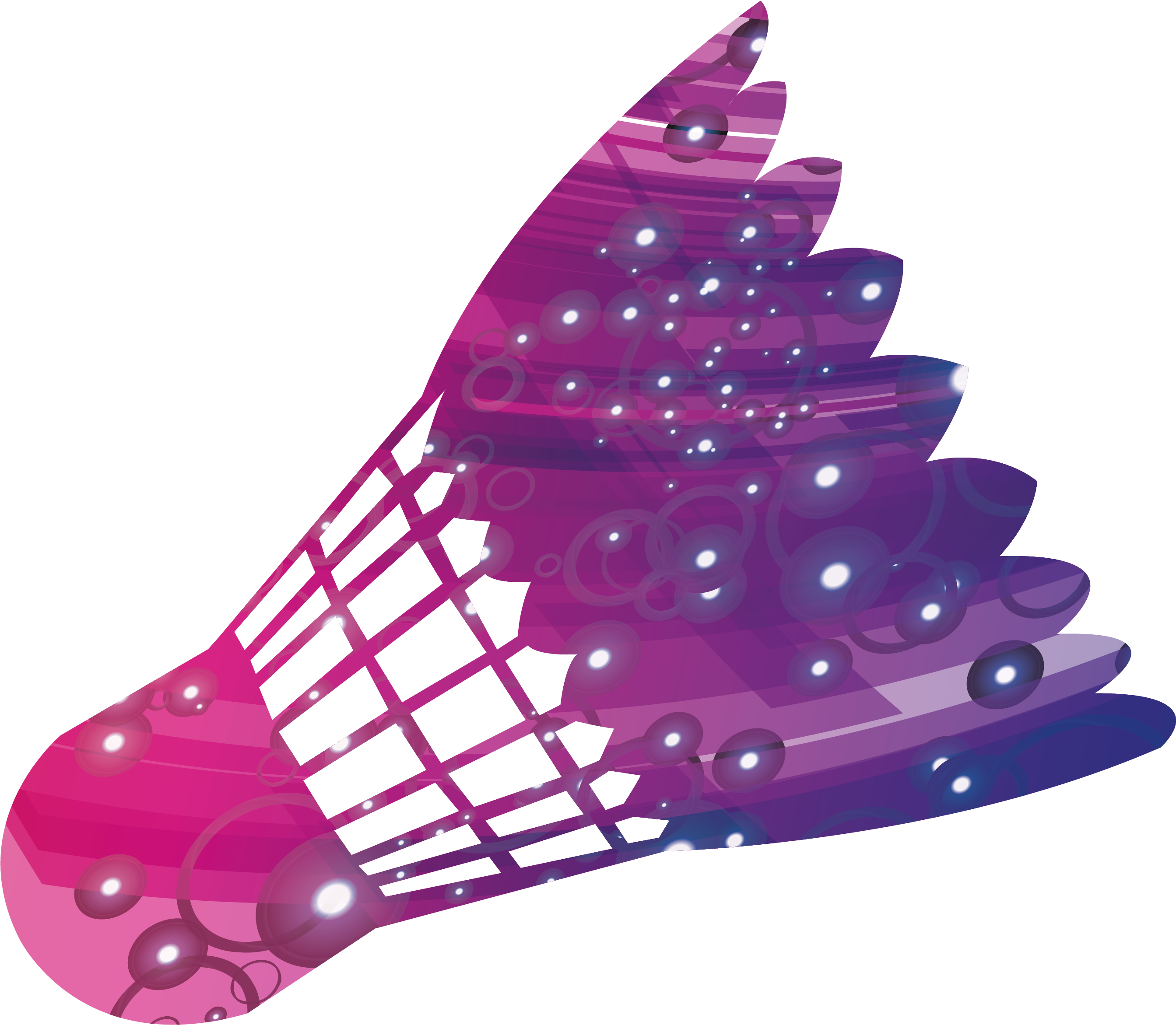 Badminton Clipart Pink - Badminton Logo Purple - Png Download (4267x3733), Png Download