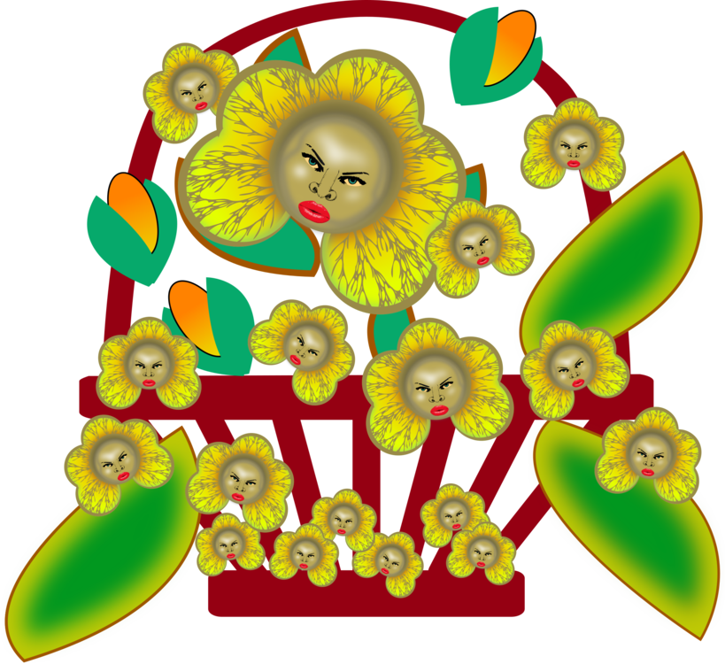 Floral Design Anger Food Cut Flowers - Floral Design Clipart (819x750), Png Download