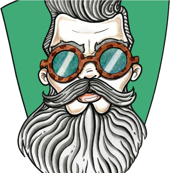 Clip Art Stock Beard Clipart Dark Glass - Beard - Png Download (600x600), Png Download