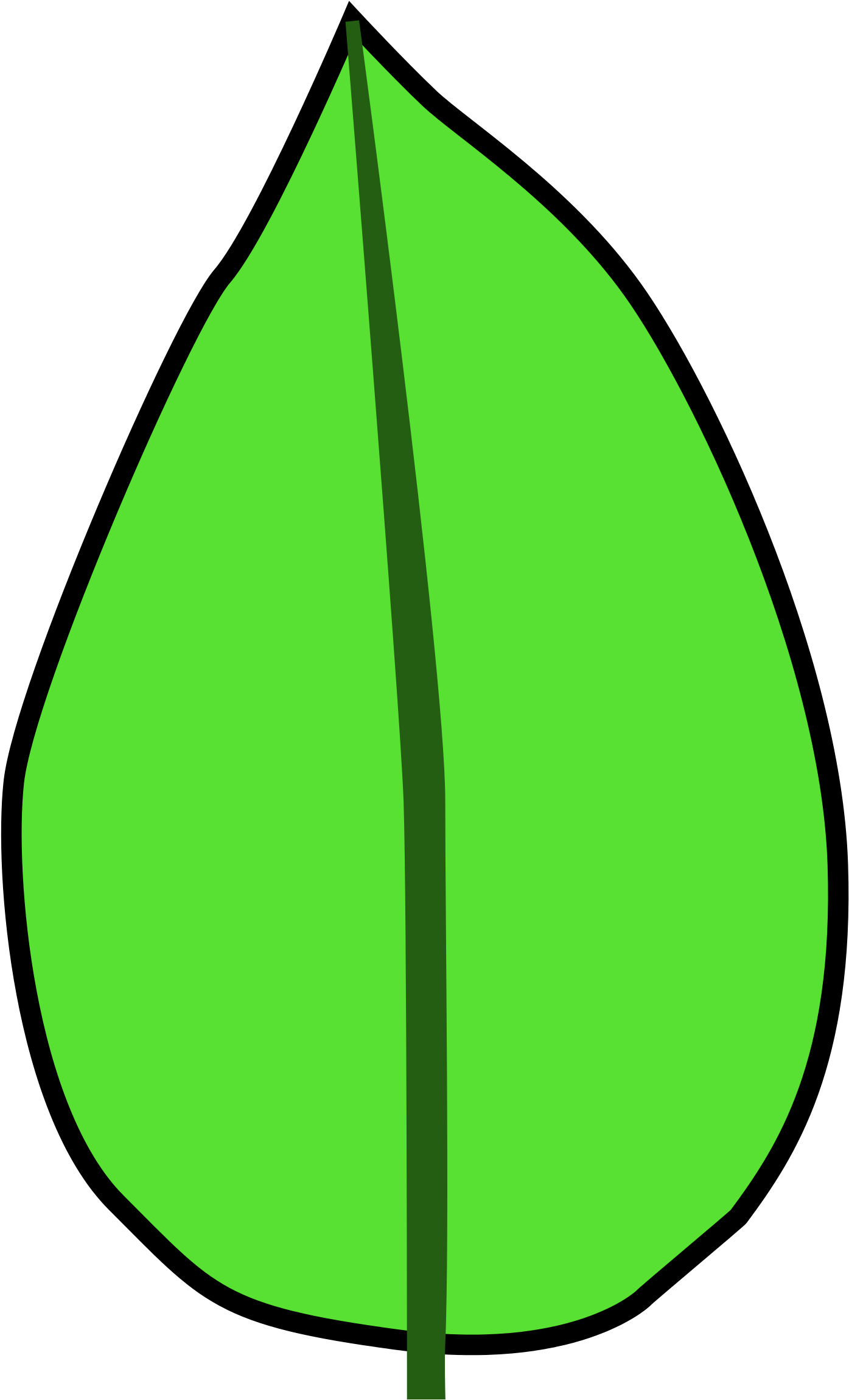 Leaf Svg - Leaf Clipart (2000x2579), Png Download