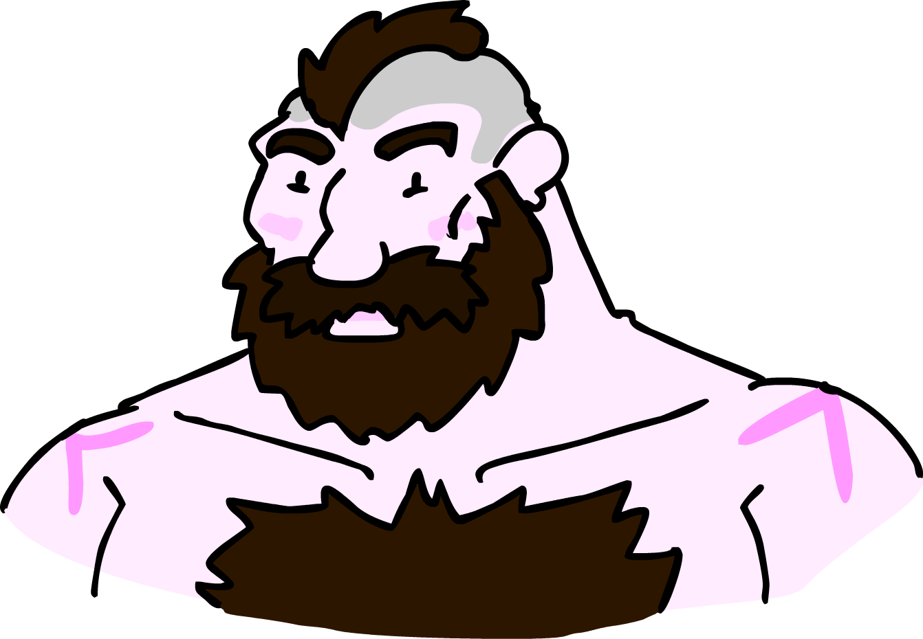 Jpg Transparent Beard Clipart Doodle - Png Download (1342x930), Png Download