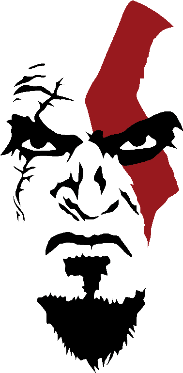 Banner Library Library Note Xhstormr - Kratos Stencil Clipart (612x792), Png Download