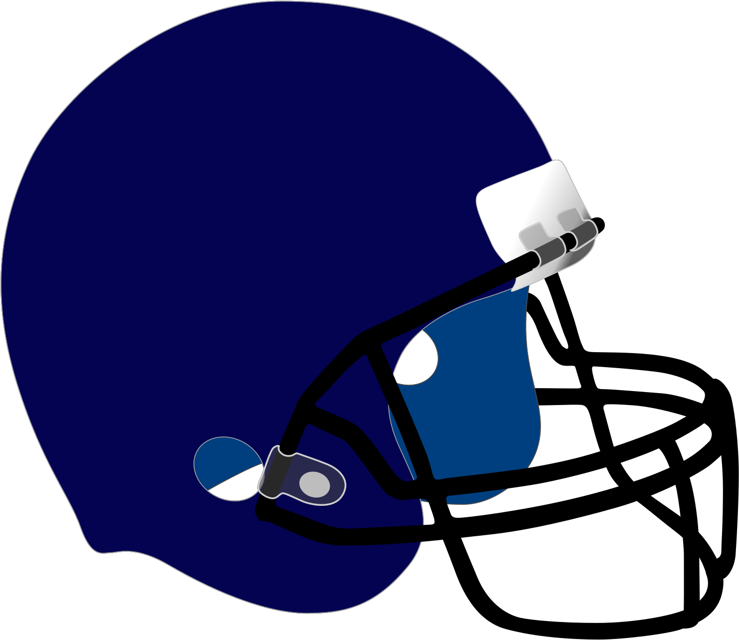 Blue Football Helmet Clip Art - Png Download (600x519), Png Download