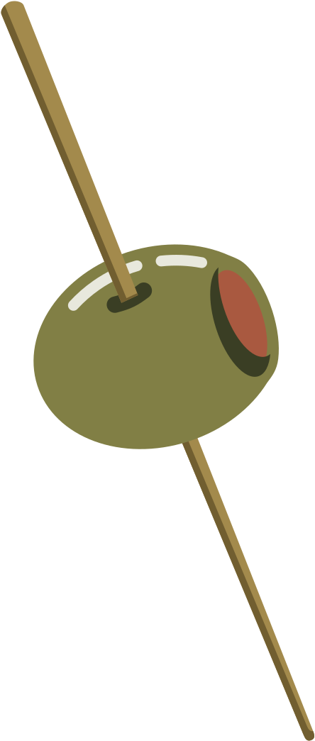 Olive Clipart Vector - Olive On A Toothpick - Png Download (1510x2400), Png Download