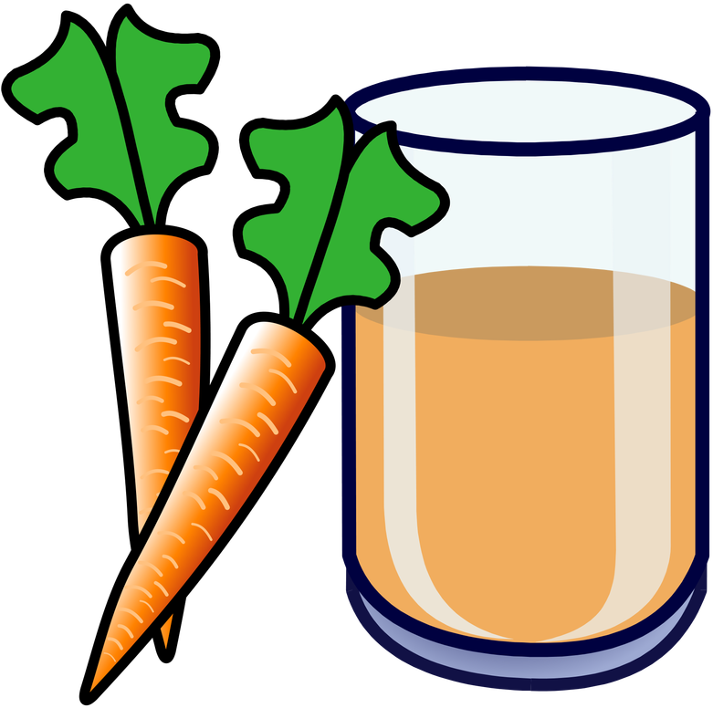 Symbol - Carrot Juice Clipart Black And White - Png Download (800x800), Png Download
