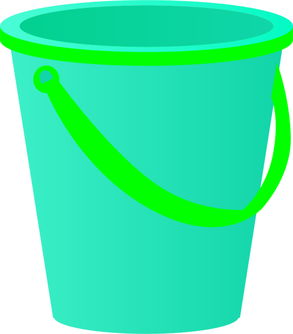 Green Clipart Pail - Clip Art - Png Download (600x682), Png Download