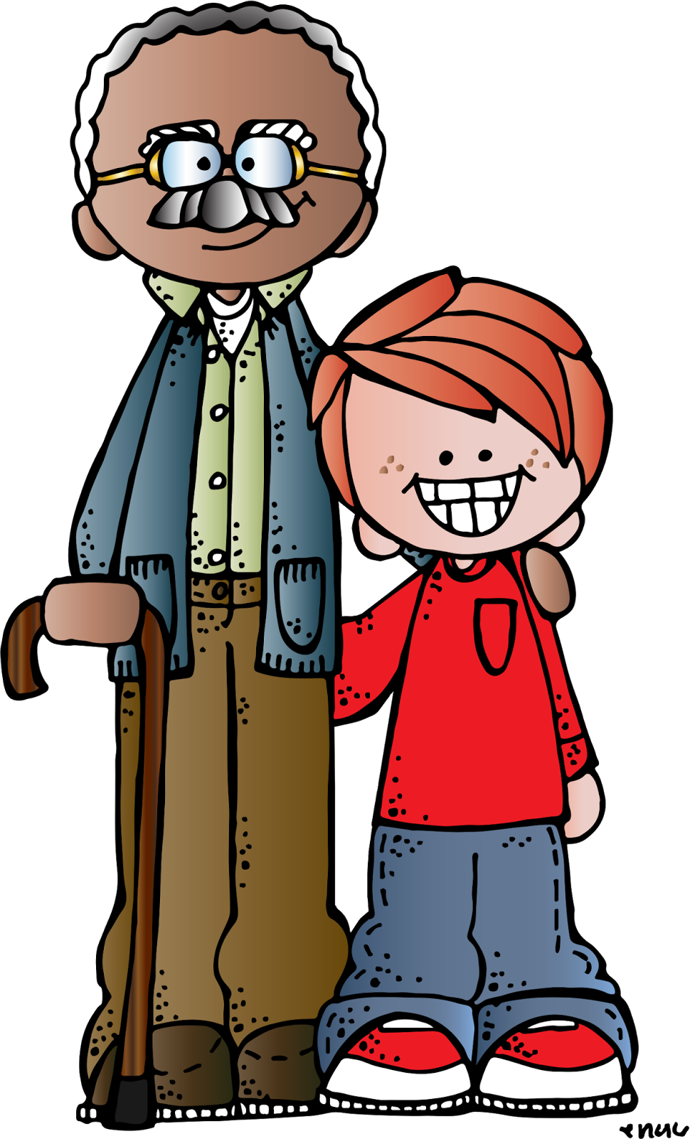 Kinder, Kreide Bilder, Großelterntag, Hilfsprojekte, - Melonheadz Parents Clipart (970x1600), Png Download