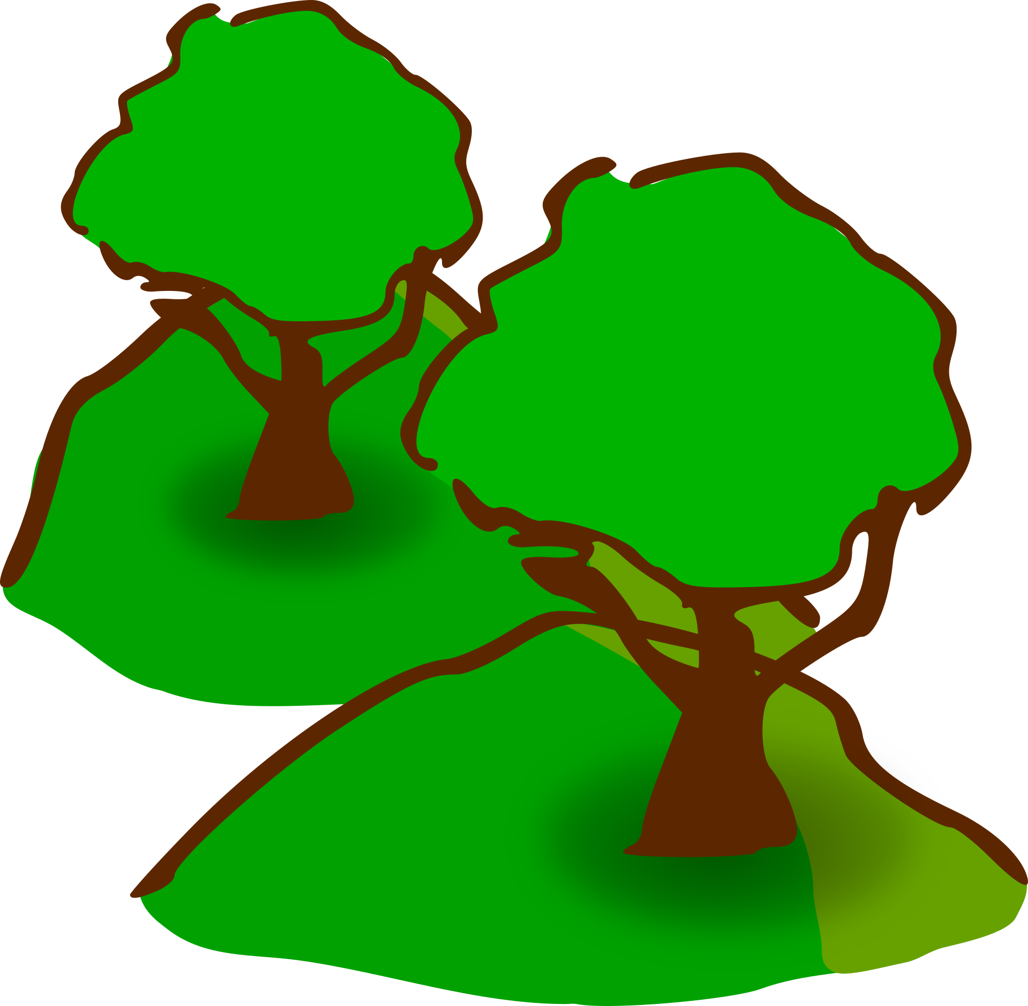 House On Hill - Tree Clip Art - Png Download (2000x1957), Png Download