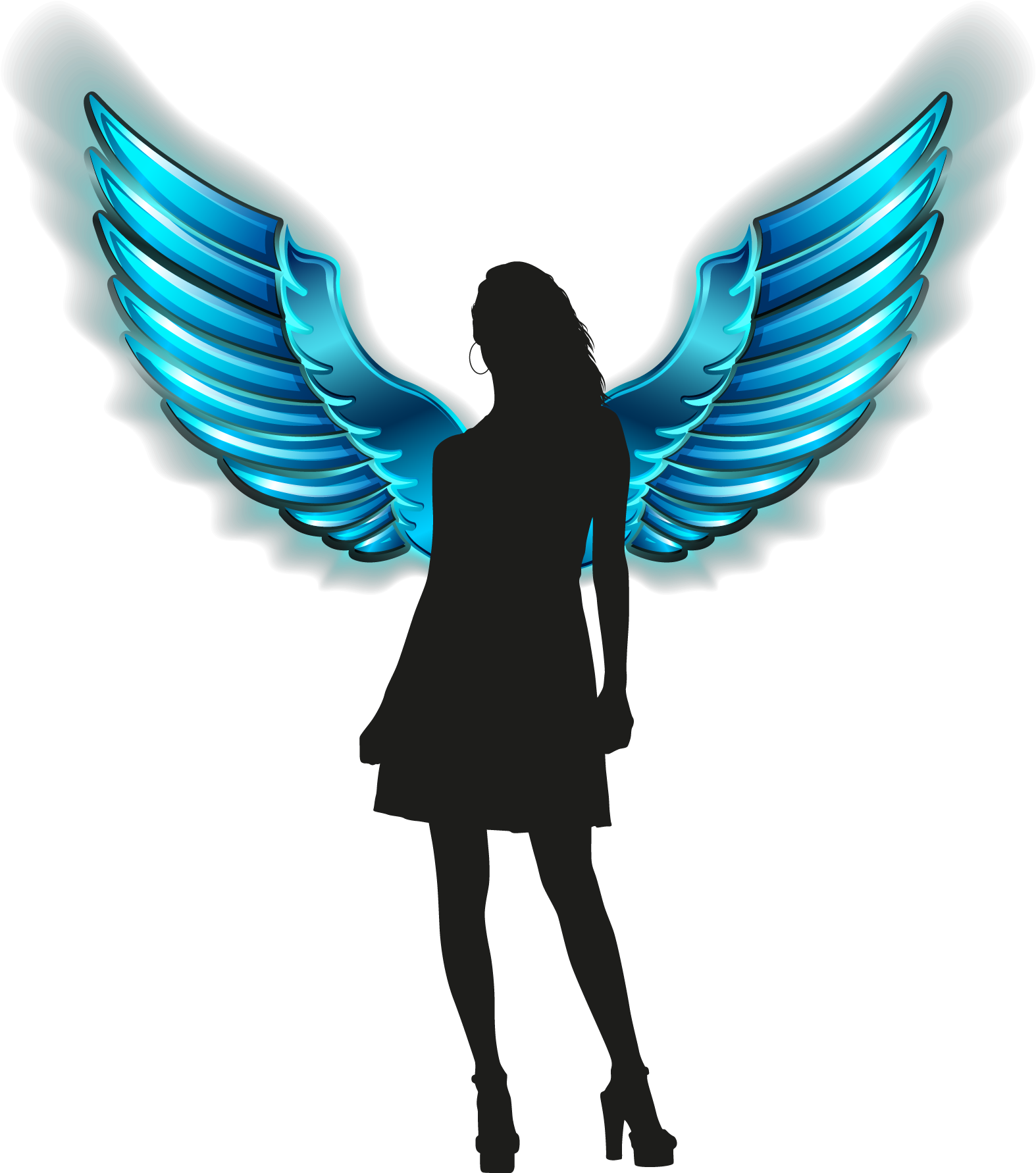 Share This Article - Png Tatto Angel Clipart (1582x1786), Png Download