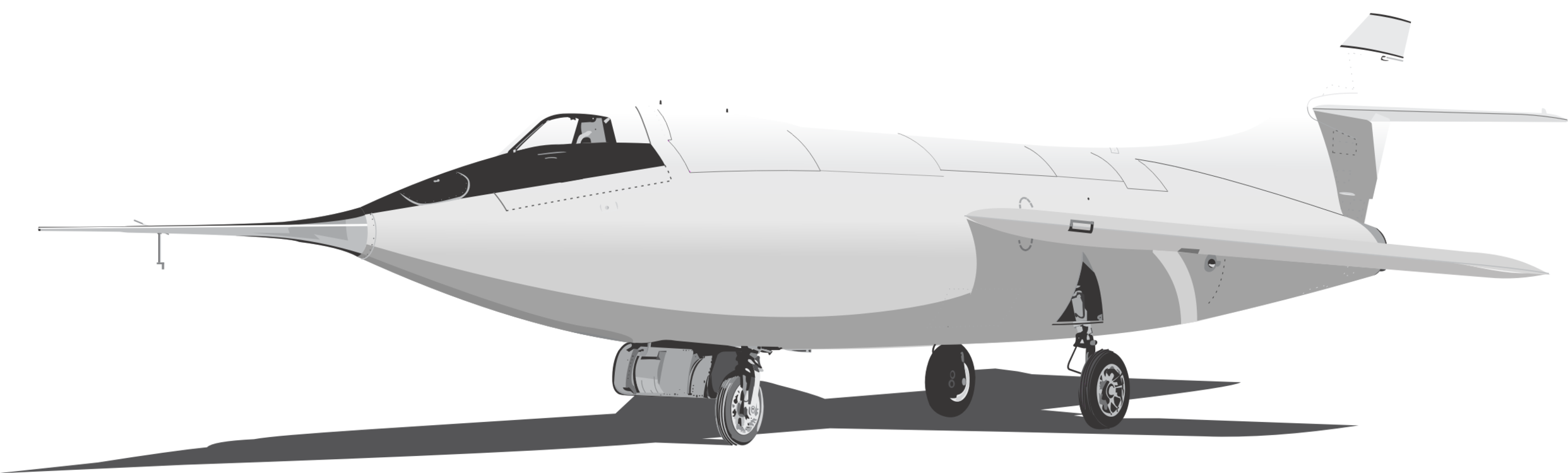 Airplane Experimental Aircraft Supersonic Transport Clipart (2484x750), Png Download