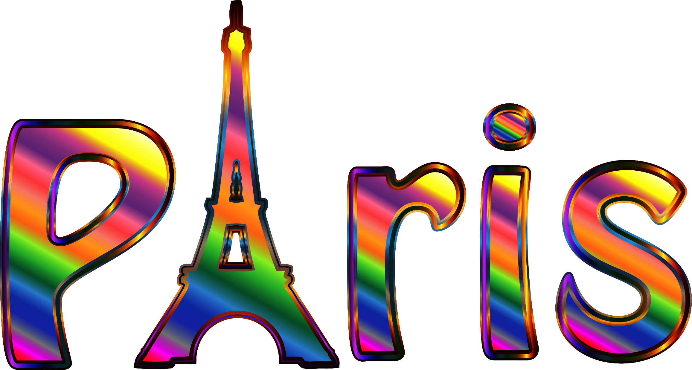 Big Image - Paris With No Background Clipart (2314x1238), Png Download