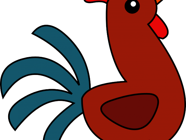 Farm Animals Clipart Mother - Rooster Clipart - Png Download (640x480), Png Download