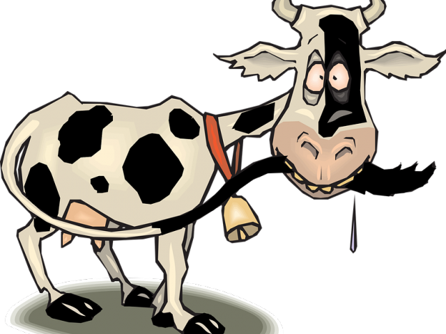 Farm Animals Clipart Cattle Farm - Cow Animation - Png Download (640x480), Png Download