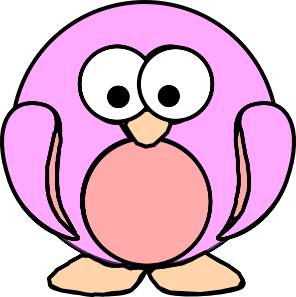 Purple Penguin Clip Art - Penguin Colouring Pages For Baby - Png Download (594x596), Png Download