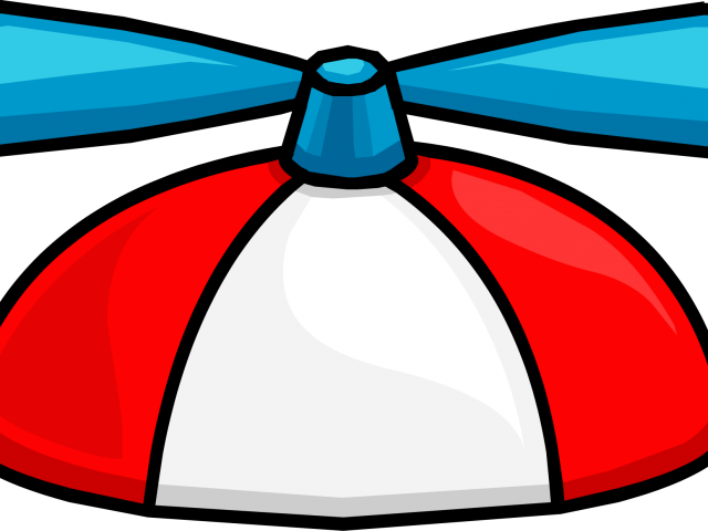 Helicopter Clipart Helicopter Hat - Sombrero De Helice - Png Download (640x480), Png Download