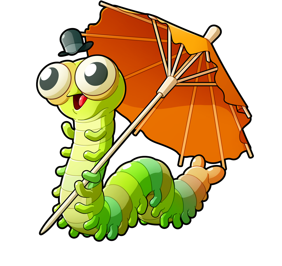 Caterpillar Clipart Funny - Caterpillar - Png Download (635x635), Png Download