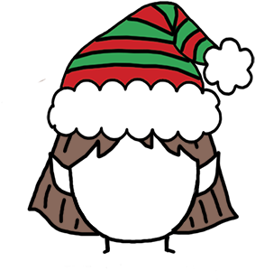 Kids Christmas Party Invitation Girl Elf Mandys - Cartoon Clipart (1000x1001), Png Download