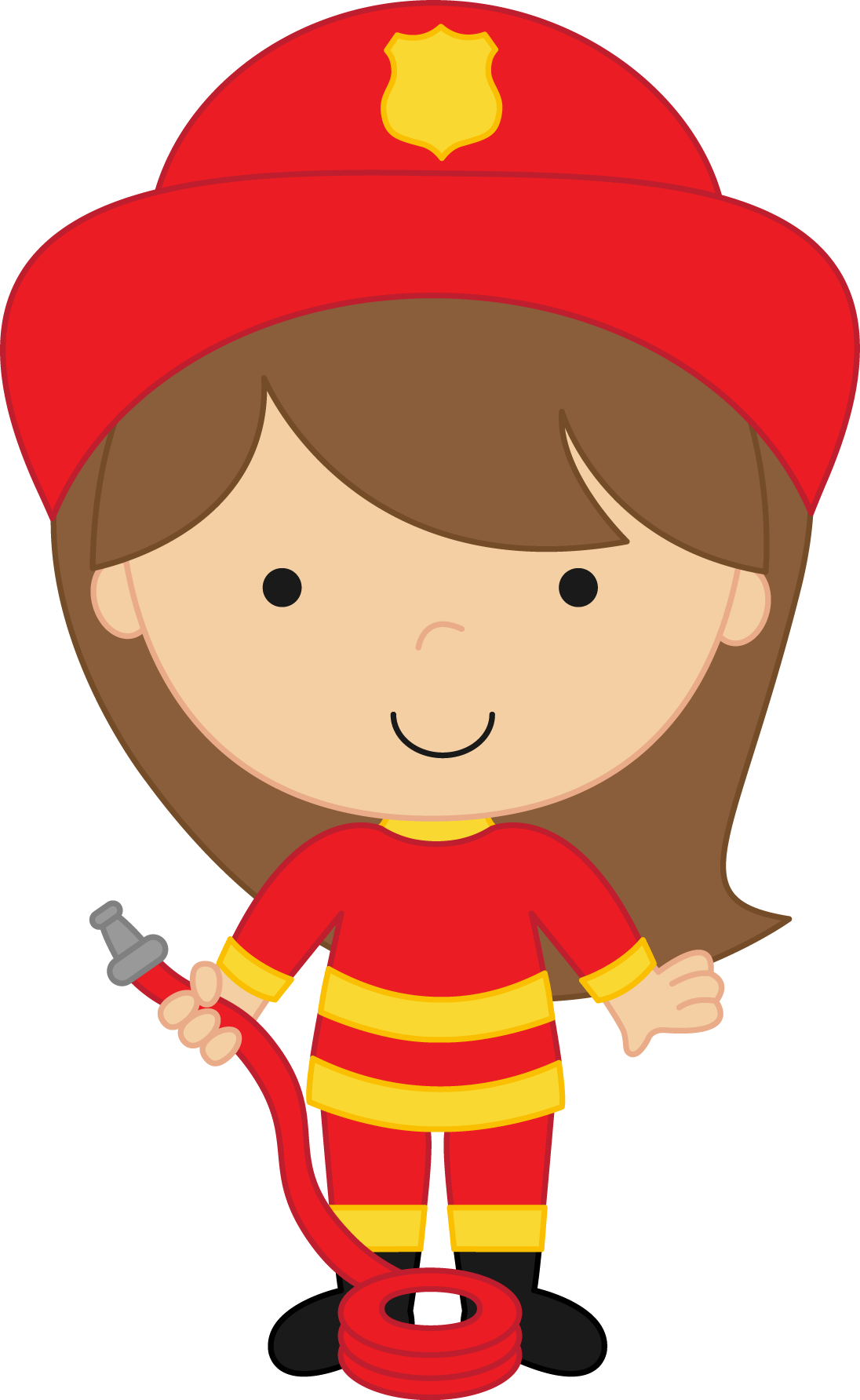 Feuerwehrmann Party, Feuerwehr Bilder, Kinder, Community - Cute Clipart Of Firefighter - Png Download (1096x1784), Png Download