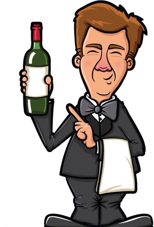 Personnages, Illustration, Individu, Personne, Gens - Cartoon Bartender Png Clipart (600x752), Png Download