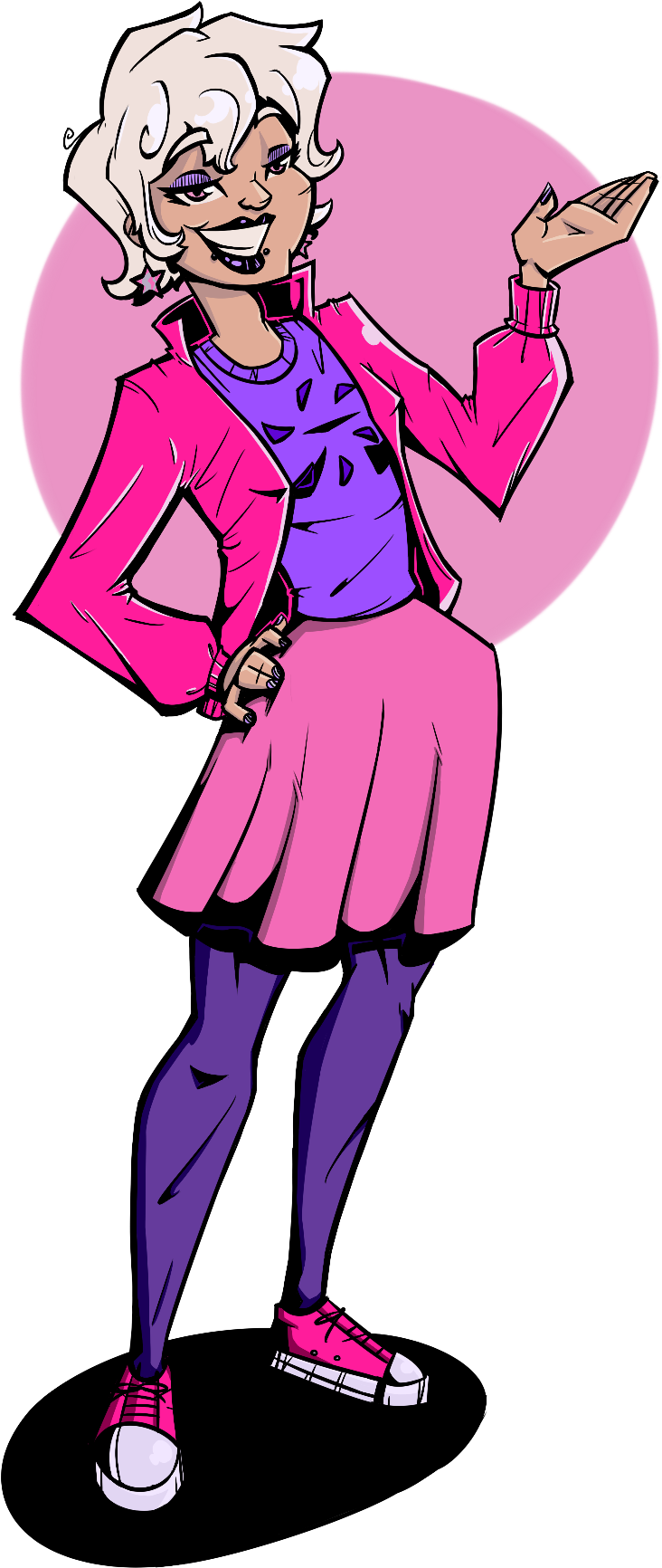 Roxy Lalonde Ft - Cartoon Clipart (800x1800), Png Download