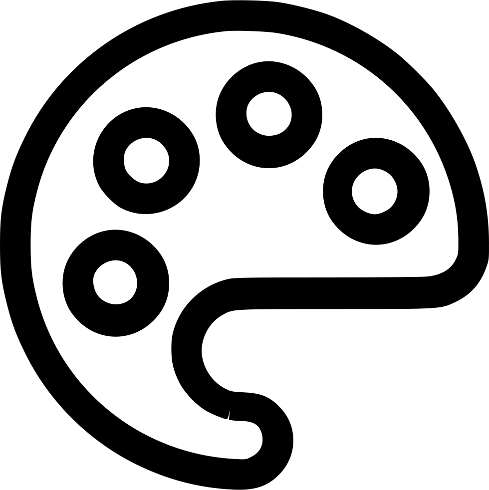 Color Palette Comments - Circle Clipart (980x982), Png Download