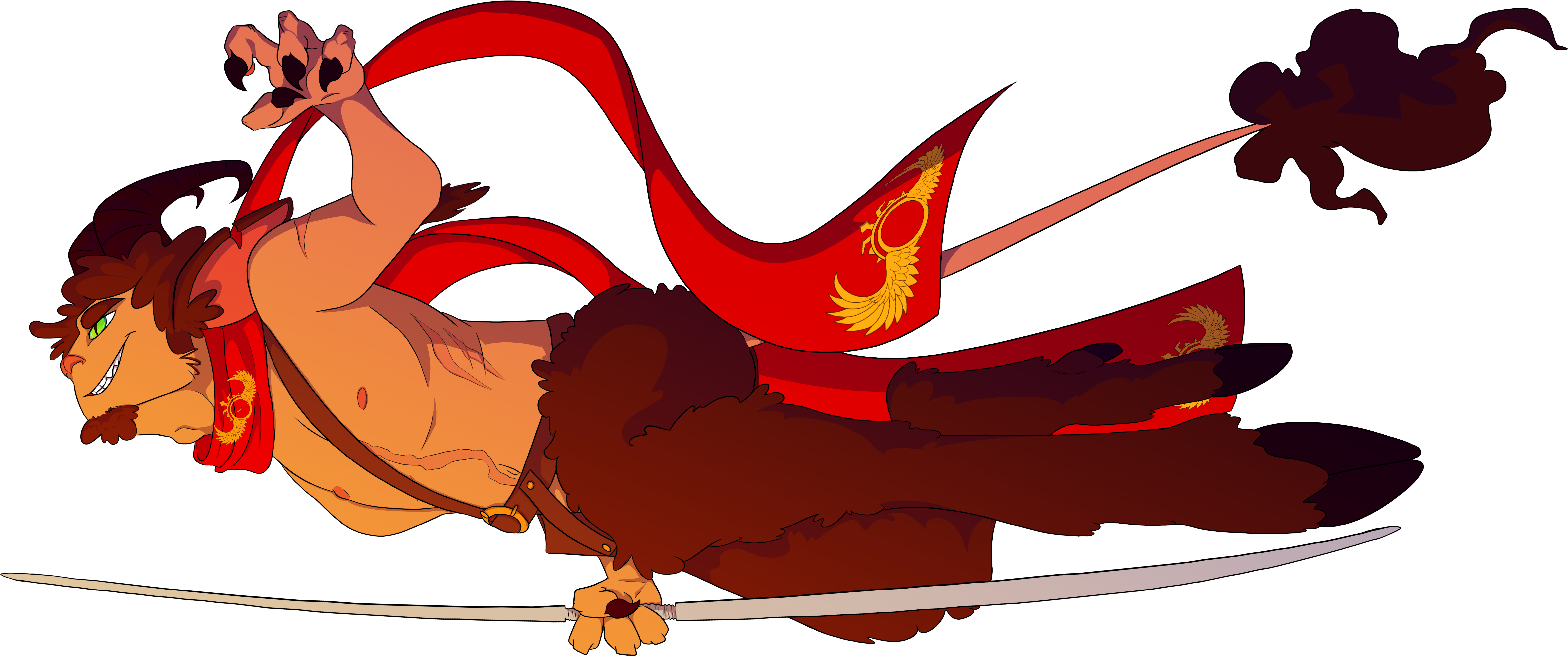 Liam Running - Illustration Clipart (6600x2899), Png Download