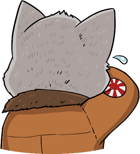 Kamikaze Cat Messages Sticker-6 Clipart (618x618), Png Download