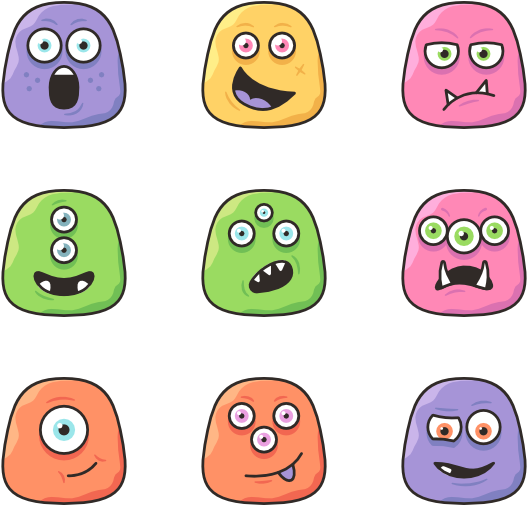 Monsters - Professionals Vector Png Clipart (600x564), Png Download