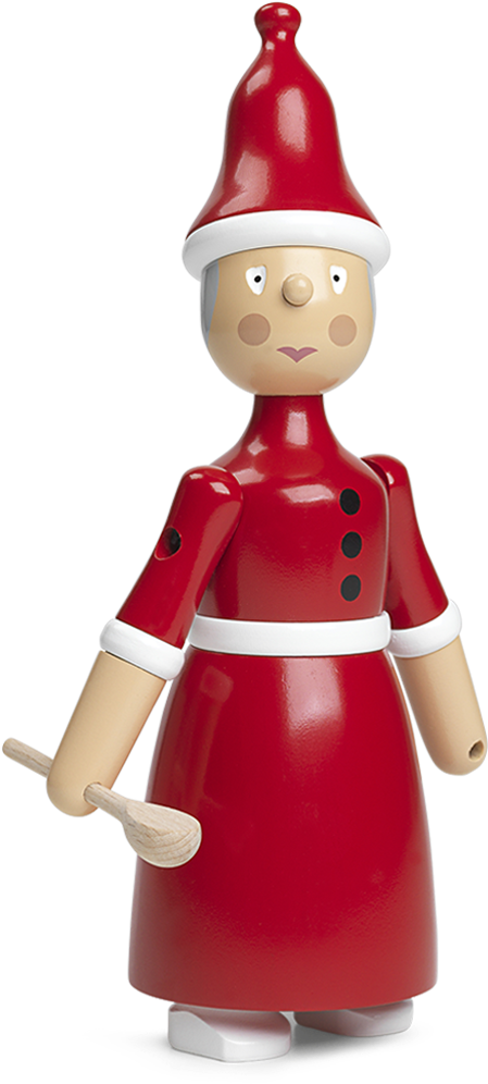 Santa Clara Mrs Santa Red White - Kay Bojesen Julekone Clipart (1200x1200), Png Download