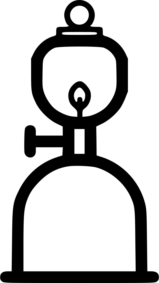 Lamp Clipart Gas Lamp - Png Download (552x980), Png Download