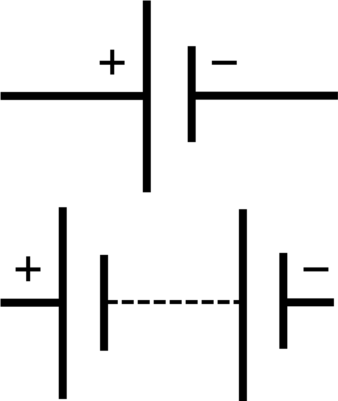 Collection Of Drawing Battery High Quality Ⓒ - Symbol Of Cell In Physics Clipart (1200x1422), Png Download