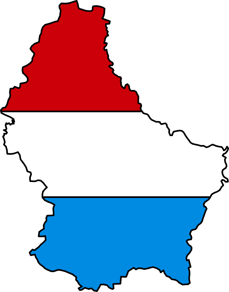 Entire Government Of Luxembourg Resigns After Spying - Luxembourg Flag And Map Clipart (800x1019), Png Download