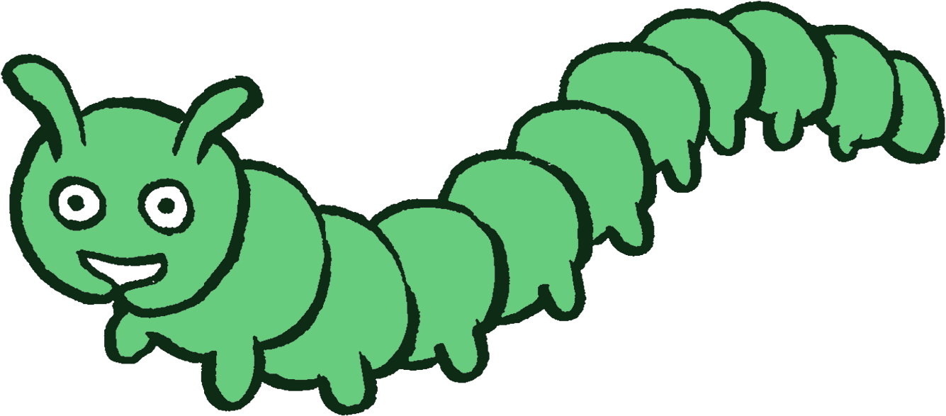 Matteo Farinella - Caterpillar Clipart (1491x672), Png Download