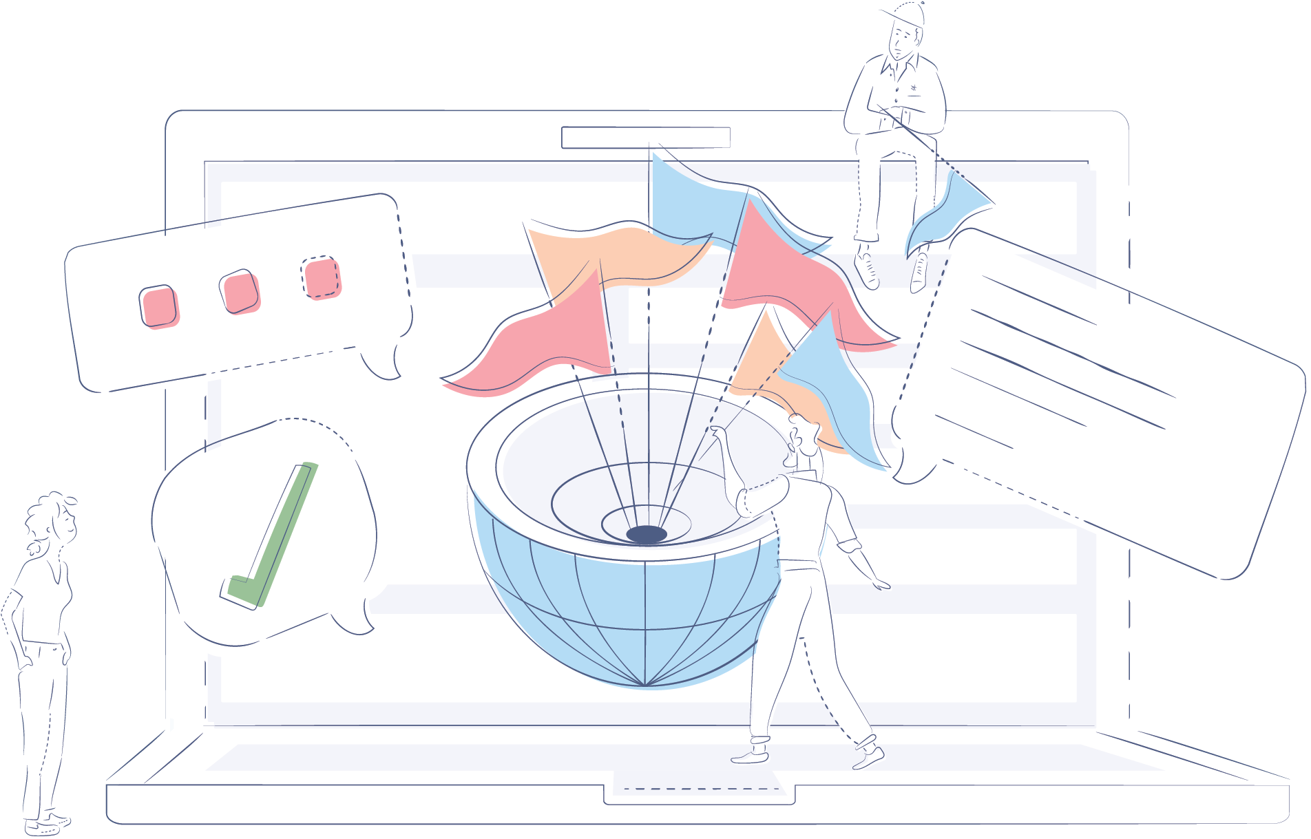 Multilingual Websites - Cartoon Clipart (1921x1251), Png Download