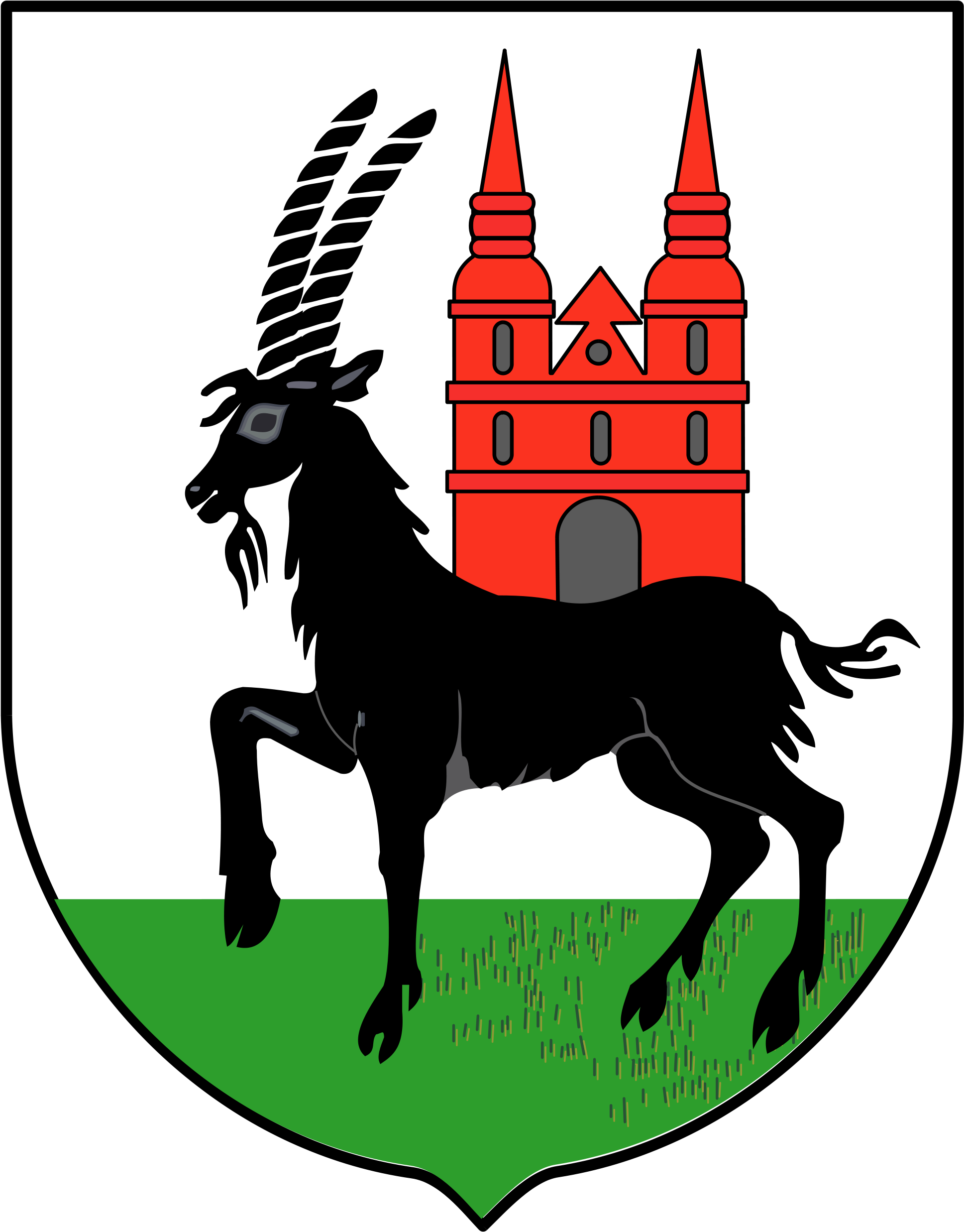 Wieruszów Is A City In The South-western Part Of The - Herb Wieruszowa Clipart (1200x1501), Png Download