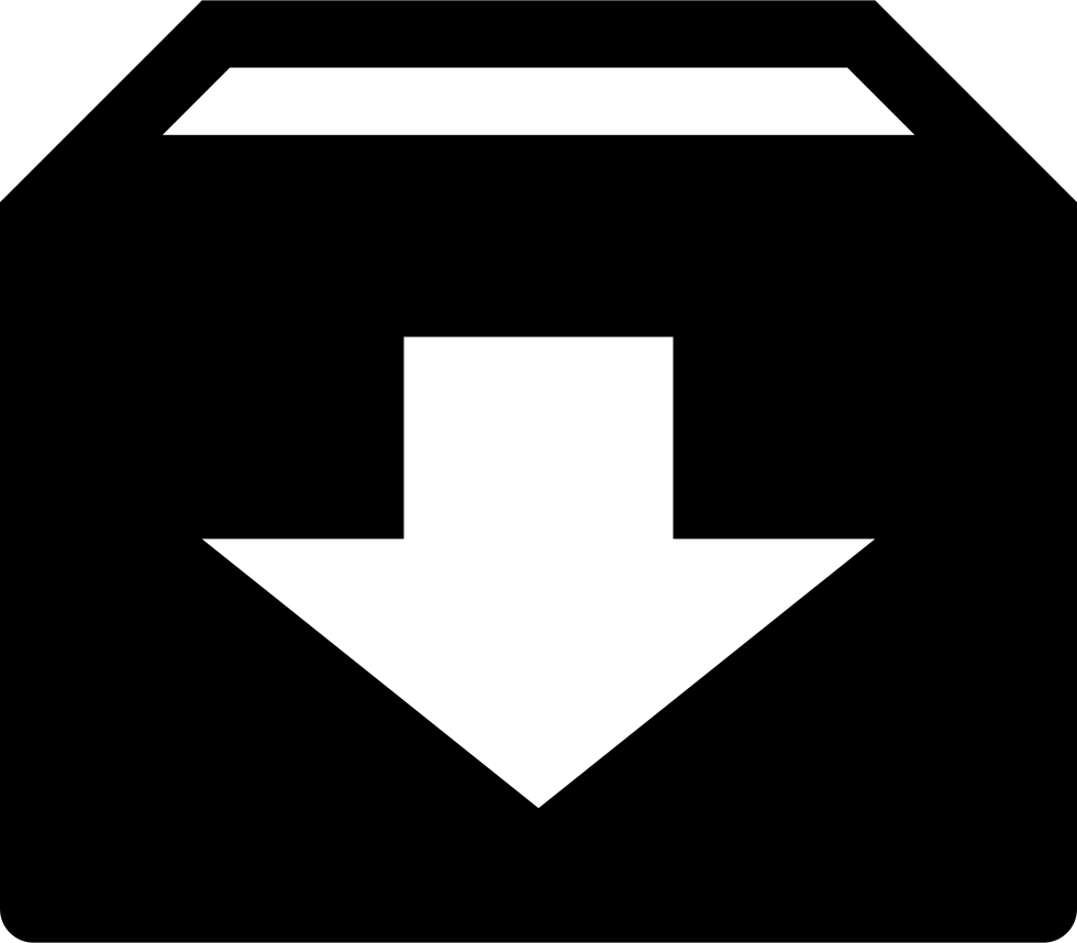 Box-add Box Download Storage Inbox Archive Comments - Download Box Icons Clipart (980x858), Png Download