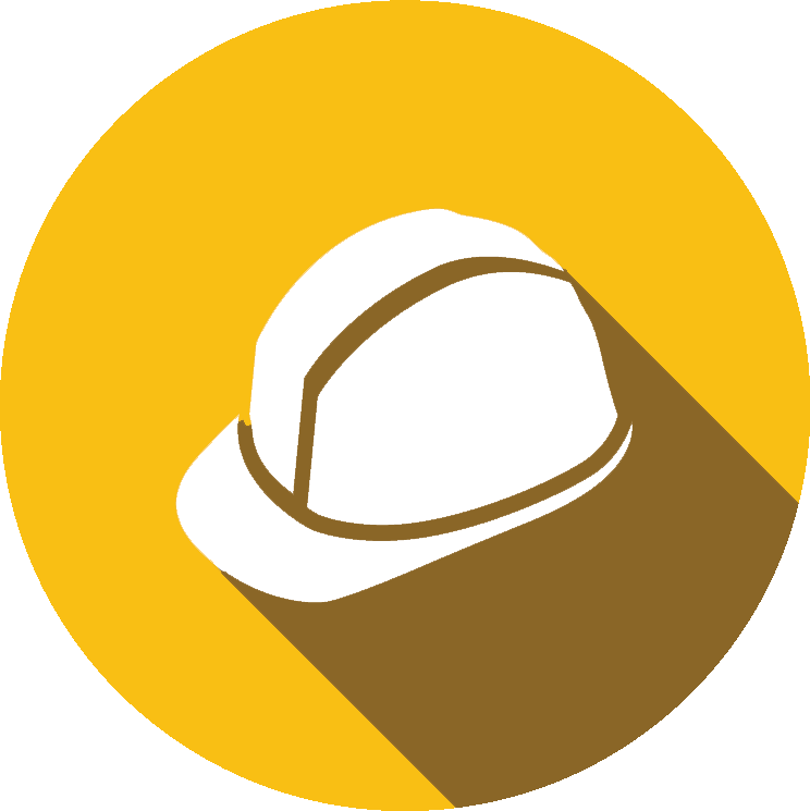 Hard Hat - Circle Clipart (744x745), Png Download