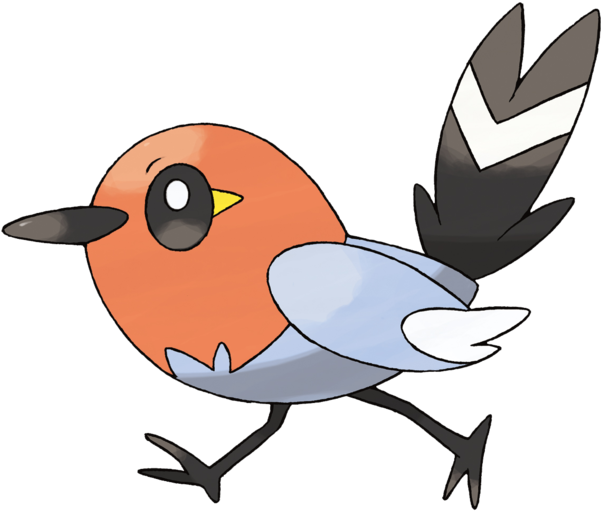 Aug - Fletchling Pokemon Clipart (600x600), Png Download
