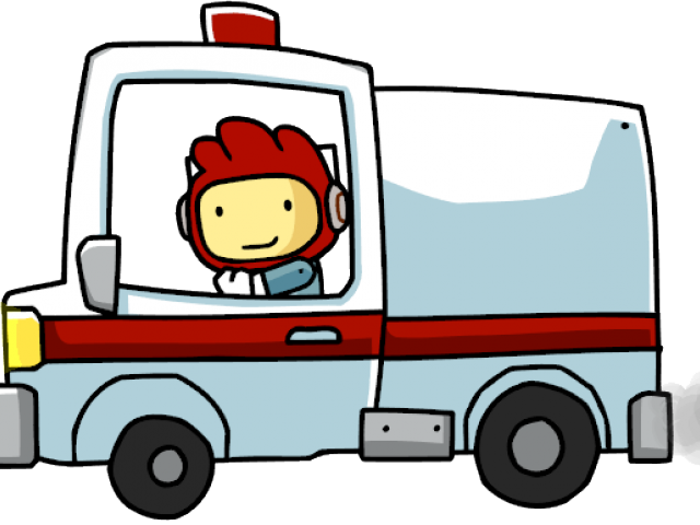 Ambulance Clipart Noise - Hospital Png Scribblenauts Transparent Png (640x480), Png Download