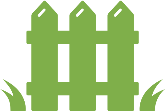 Residential Landscaping Services - Fence Clipart (600x532), Png Download