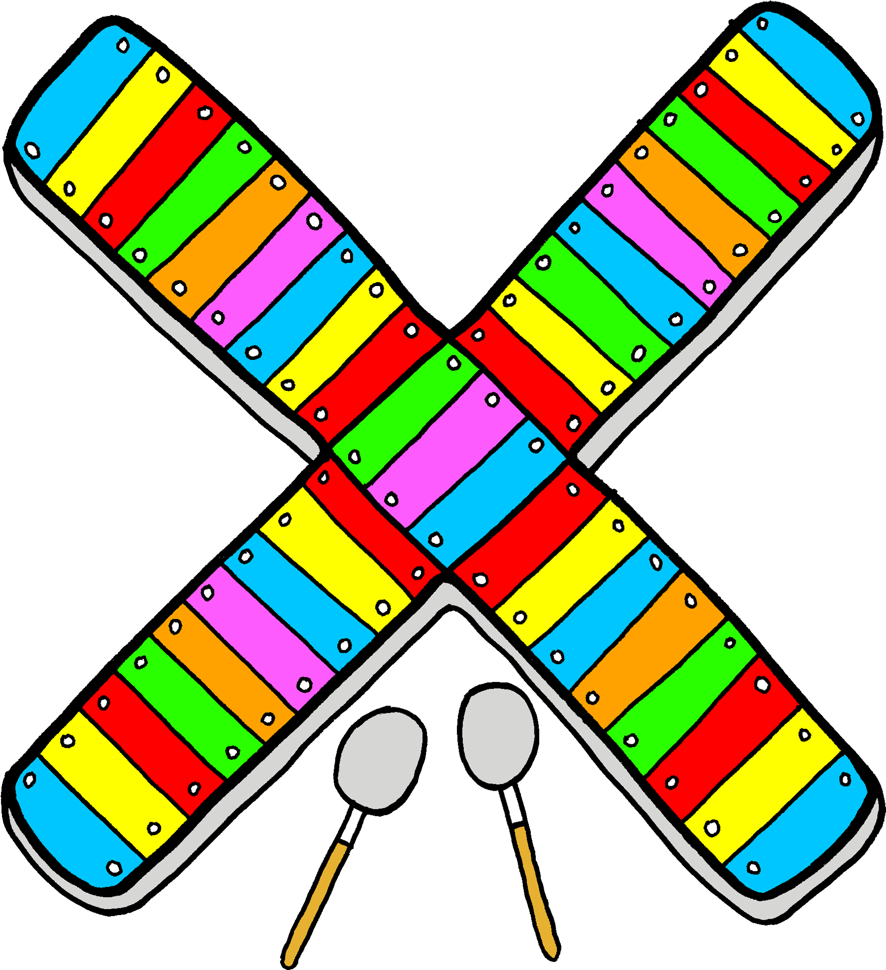 Xylophone Clipart (2000x2054), Png Download