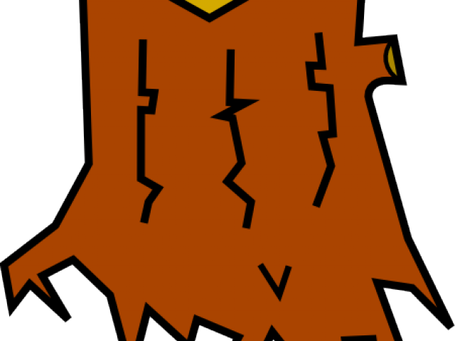 Stump Clipart Cartoon Tree - Cut Tree Clipart Png Transparent Png (640x480), Png Download