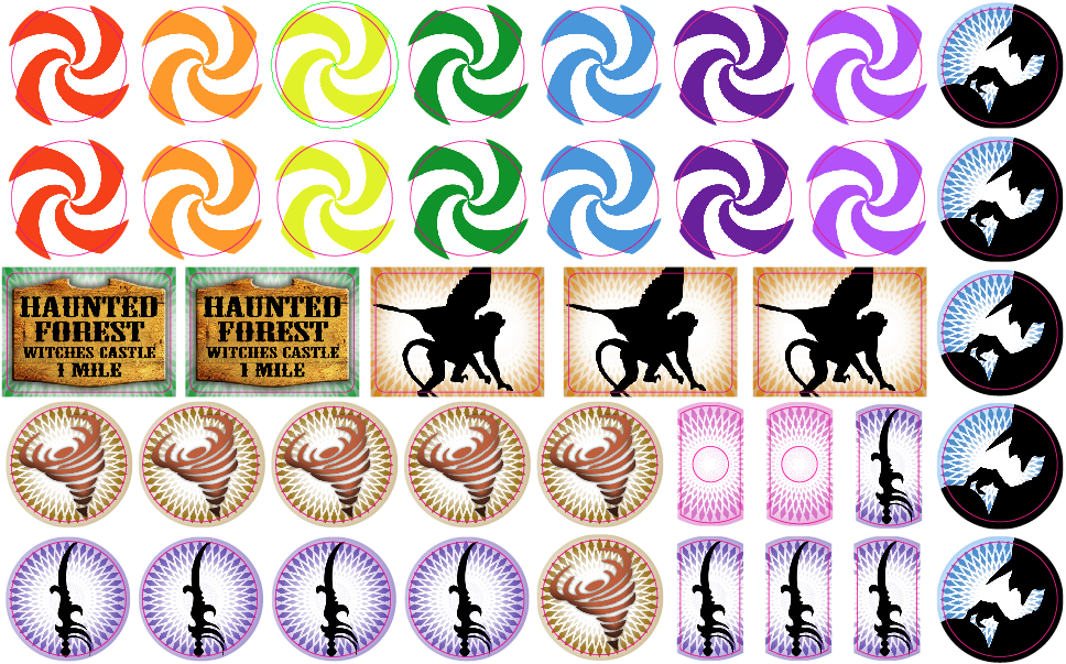 Wizard Of Oz Target Decals Clipart (968x603), Png Download