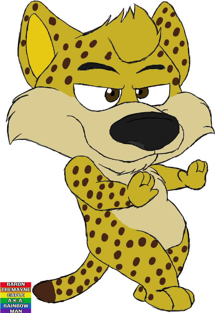 Leopard - Cartoon Clipart (710x1050), Png Download