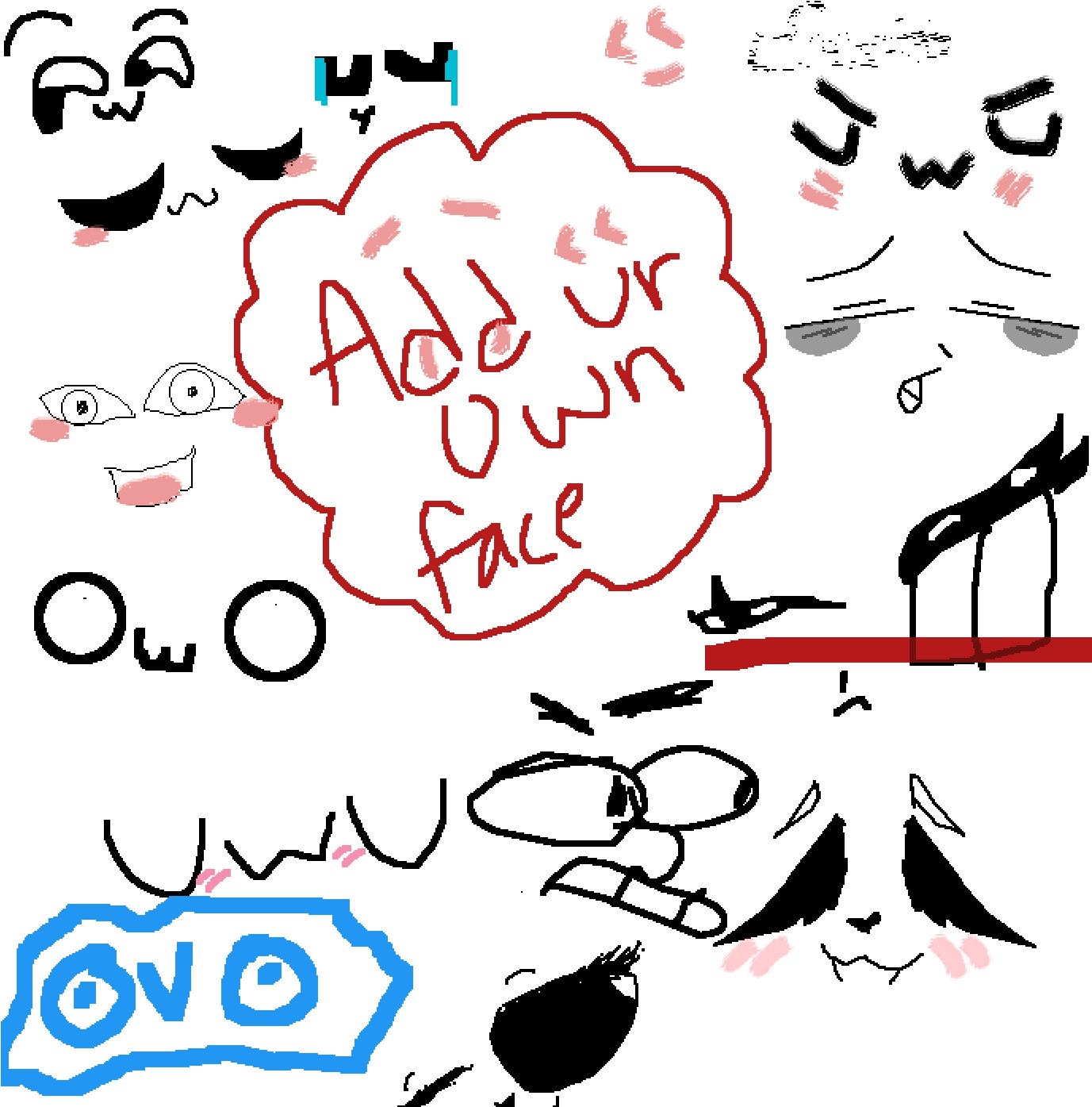 My Face Is In The Blue Clipart (1400x1400), Png Download