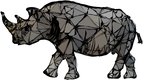 Black Rhinoceros Clipart (640x480), Png Download
