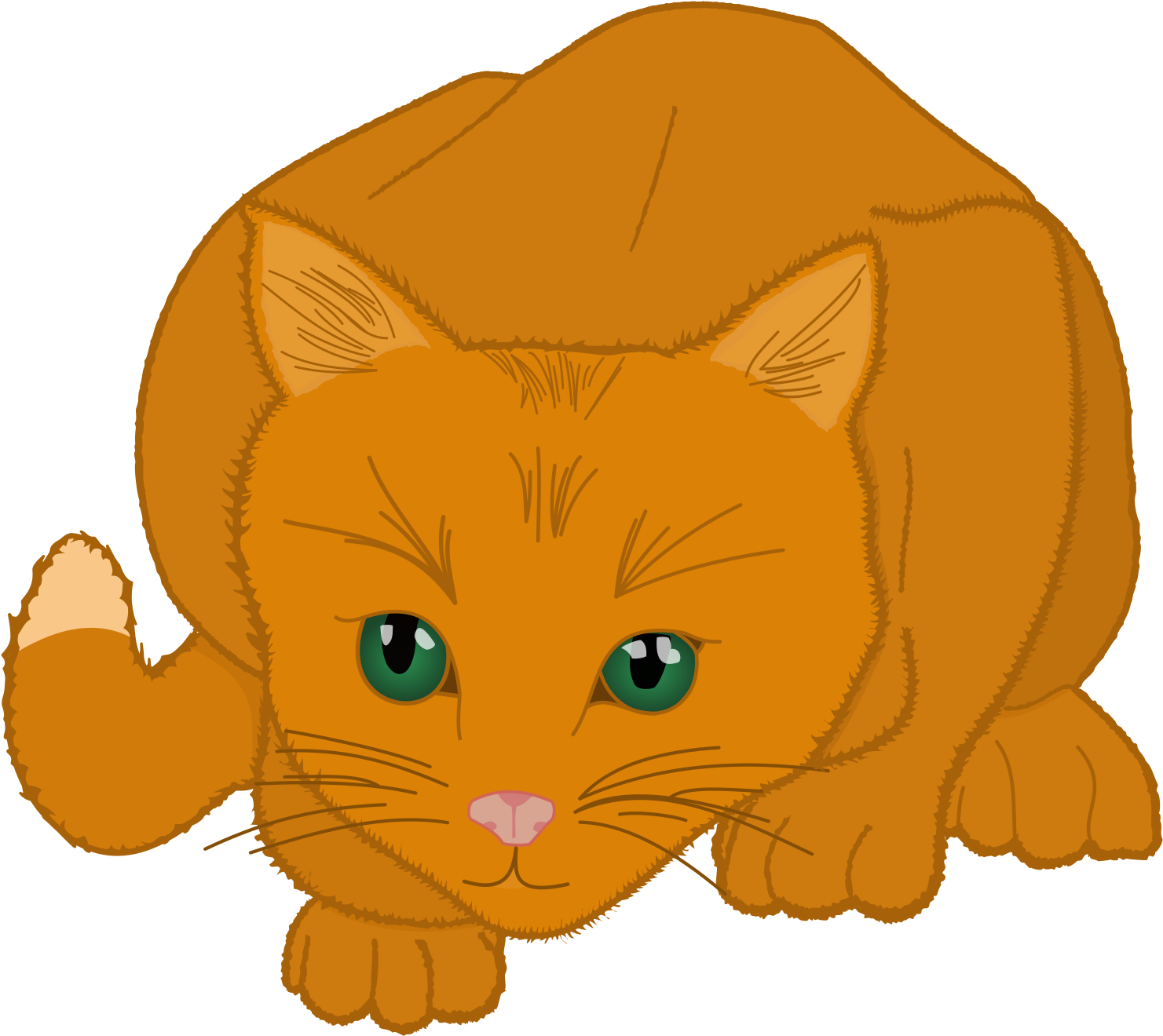 Big Image - Domestic Short-haired Cat Clipart (1697x2400), Png Download