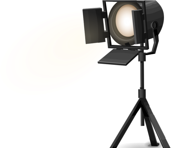 Lights Clipart Focus - Spotlight Of A Photographer Clipart - Png Download (640x480), Png Download